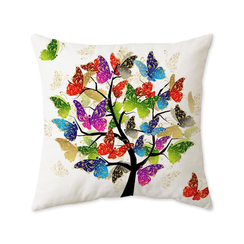 Colorful Abstract Floral Cushion Cover for Sofa or Home Décor