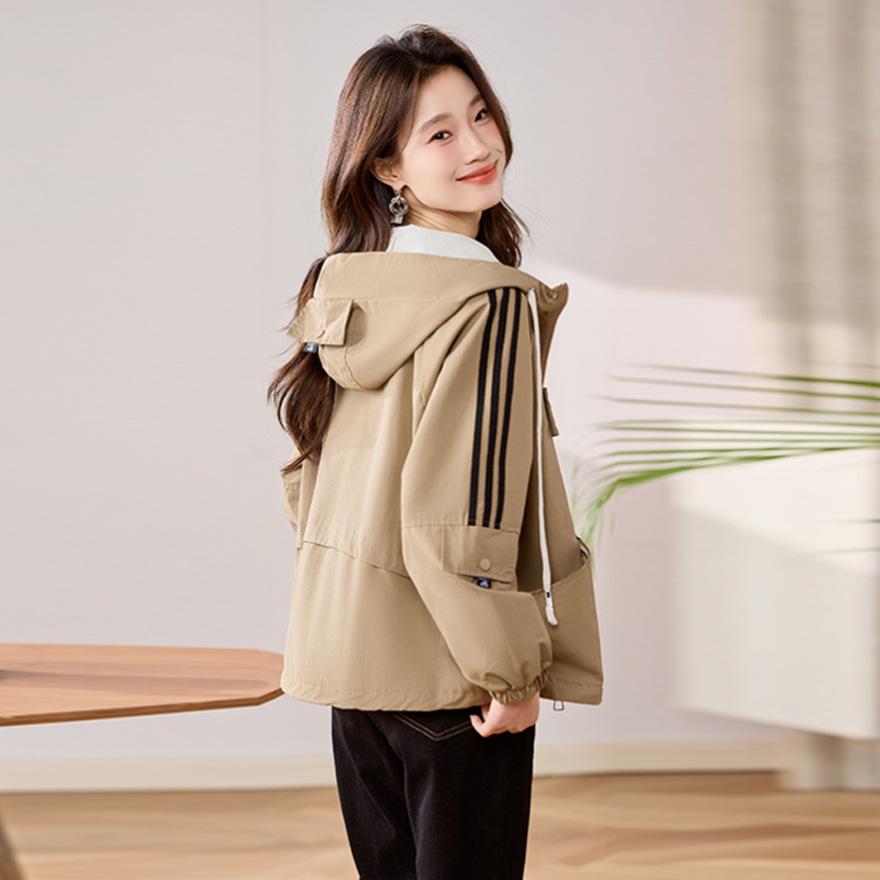Women's short jacket spring and autumn new loose casual age reduction popular explosion super fire fashion jacket