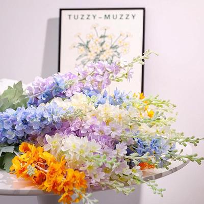 Fiori Artificiali di Delphinium Viola per Decorazioni a Pavimento e Soffitto per Matrimoni