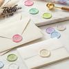 DIY Crafting Accessories Wax Seal Kit, with Sealing Beads Spoon And Candles, Handmade Stationery Tools Stamp for Wedding Invitations Envelopes