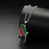  Martinique Island Map Pendant Necklace Stainless Steel Men Women GoldSilver Color Charm Fashion Country Map Jewelry Gift