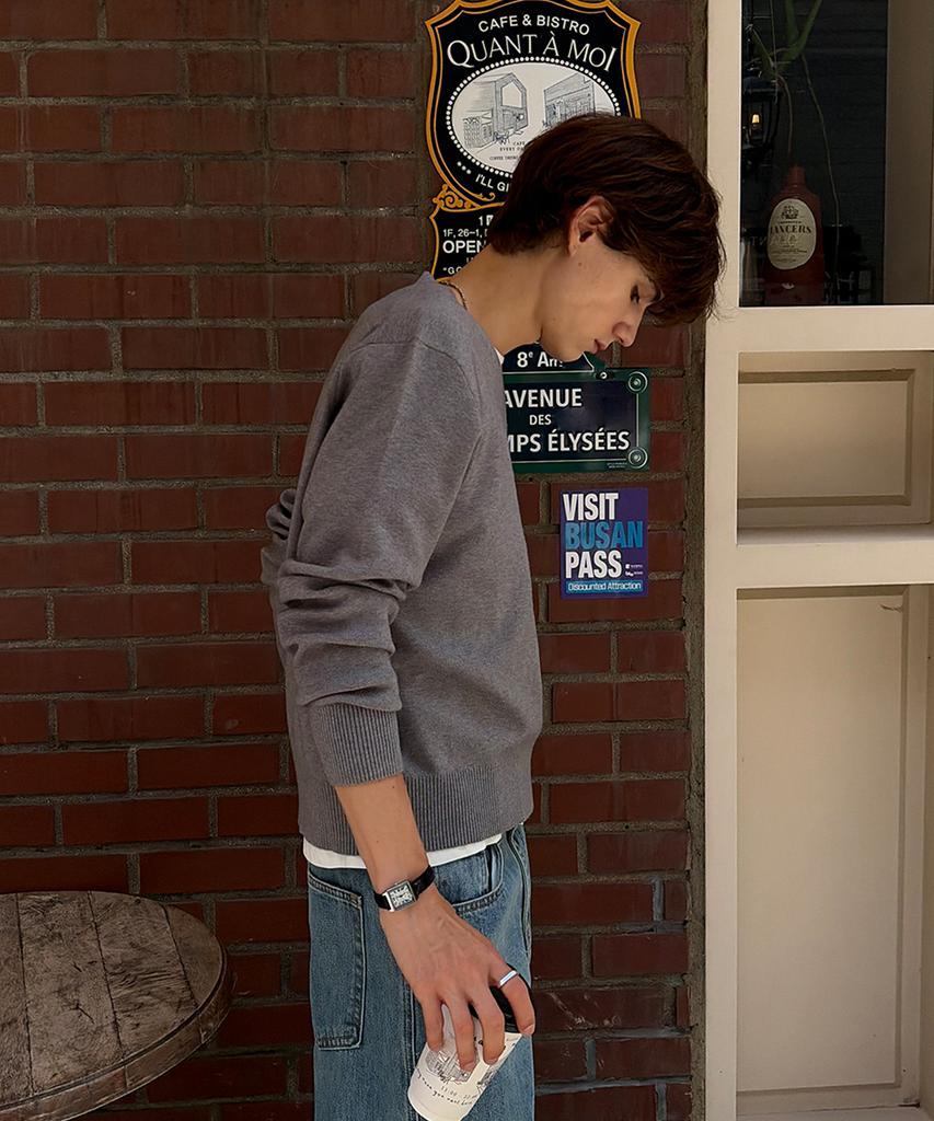 OWSA Essential Soft Long Sleeve Knit - V-Neck (Type A)