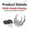 Aluminum Alloy Lock Motorcycle Fuel Cap Fuel System Replacement Wear Resistant Easy Installation Metal Construction