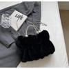 Gentle and Furry Women's Handbag, Fashionable and Versatile Solid Color Crossbody Bags, Suitable for Commuting and Banquets
