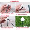 1 Set Mushroom-Shaped Lights Battery/Solar Energy/USB Interface Powered Lights Garden Lawn Waterproof Decor Lamp 3 Light Colors