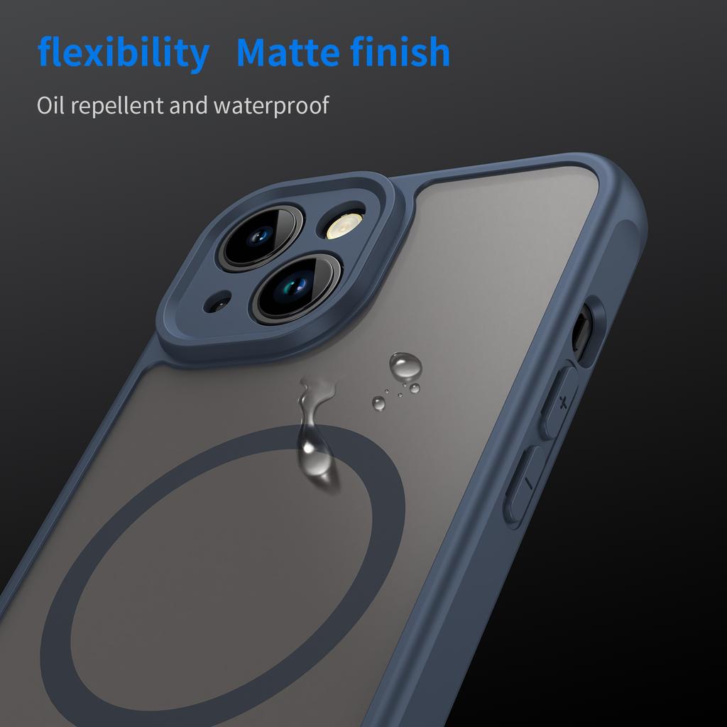 For iPhone 15 Case Compatible with MagSafe Anti Drop PC + TPU Phone Cover