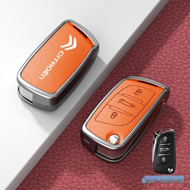 Car Key Cover & Buckle for Citroen C3XR, C4L, Tianyi, C5, C4 Sega, Elysee, C6 Models