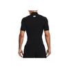 Under Armour T-shirt à Manches Courtes de Compression à Col Haut Couleur Unie Homme Tops Noir 1372586-001