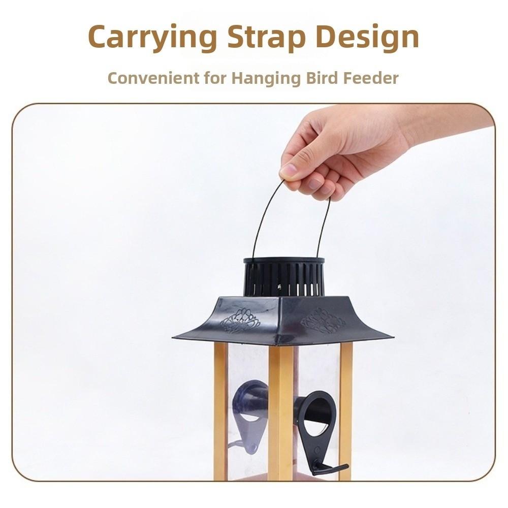 Rain-Resistant Hanging Bird Feeder Windproof Bird Food Container Bird Feeding Station  Yard