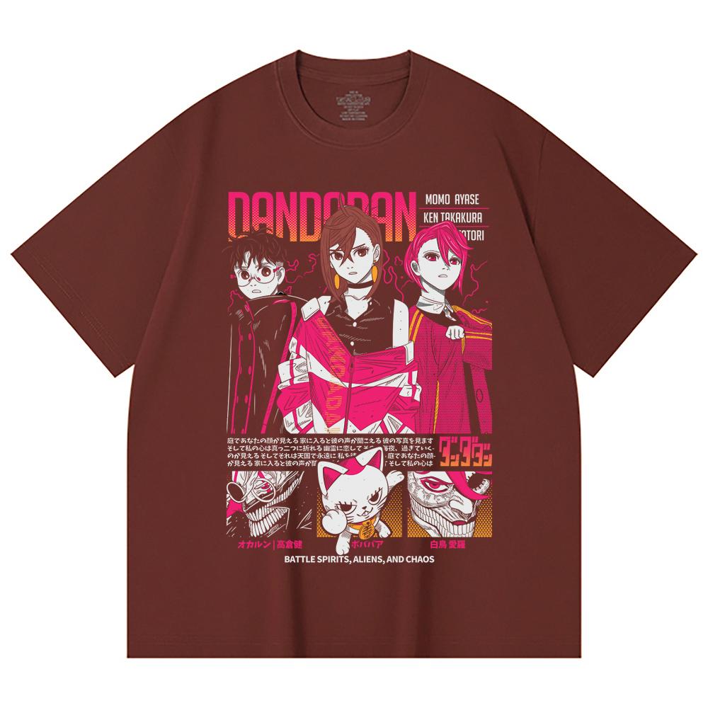 230 Gsm 100% Cotton Dandadan V14 Print Unisex Heavy Cotton T Shirt