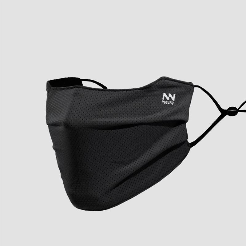 

Ice Silk Face Cover Summer Cycling Breathable Sun UV Protection Running Exercise Face Shield Reusable Motorcycle Face Mask чёрный