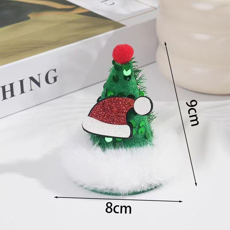 Weihnachts-Haarspangen für Mädchen: Niedliche Weihnachtsmannmützen-Ornamente für Kinderkopfbedeckung & Foto-Requisiten