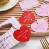 50 Pcs/pack Creative Heart Shape Packaging Hang Labels Heart Color Printing DIY Happy Every Day Tags Thanks Card Gift Decor