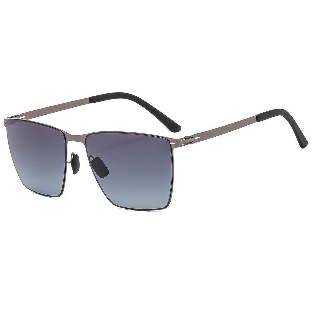2024 Ultra-Light Large Square Nylon Polarized Sunglasses - Screwless, Elastic Frame (Model 7335)