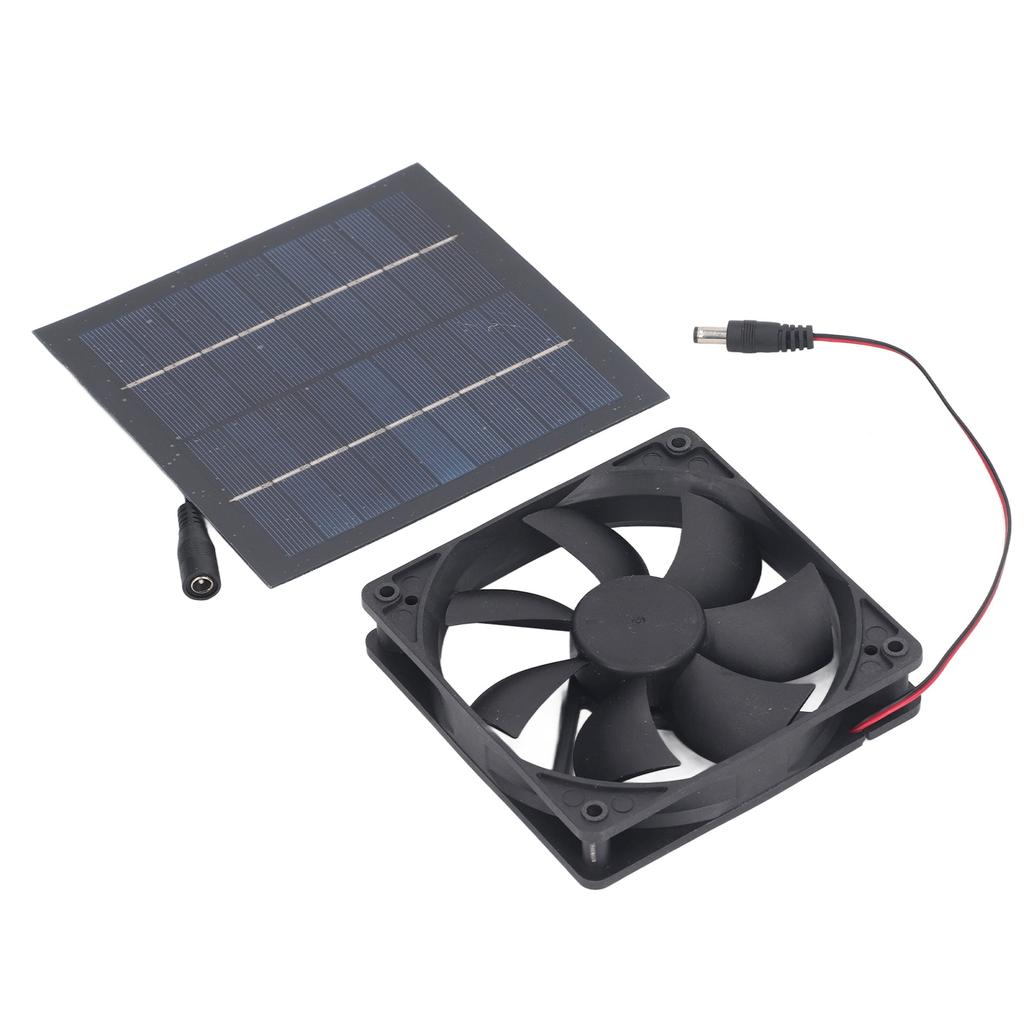 Solar Panel Fan Kit 20W IP65 Waterproof for Outside Small Chicken Coops Greenhouses Sheds Pet
