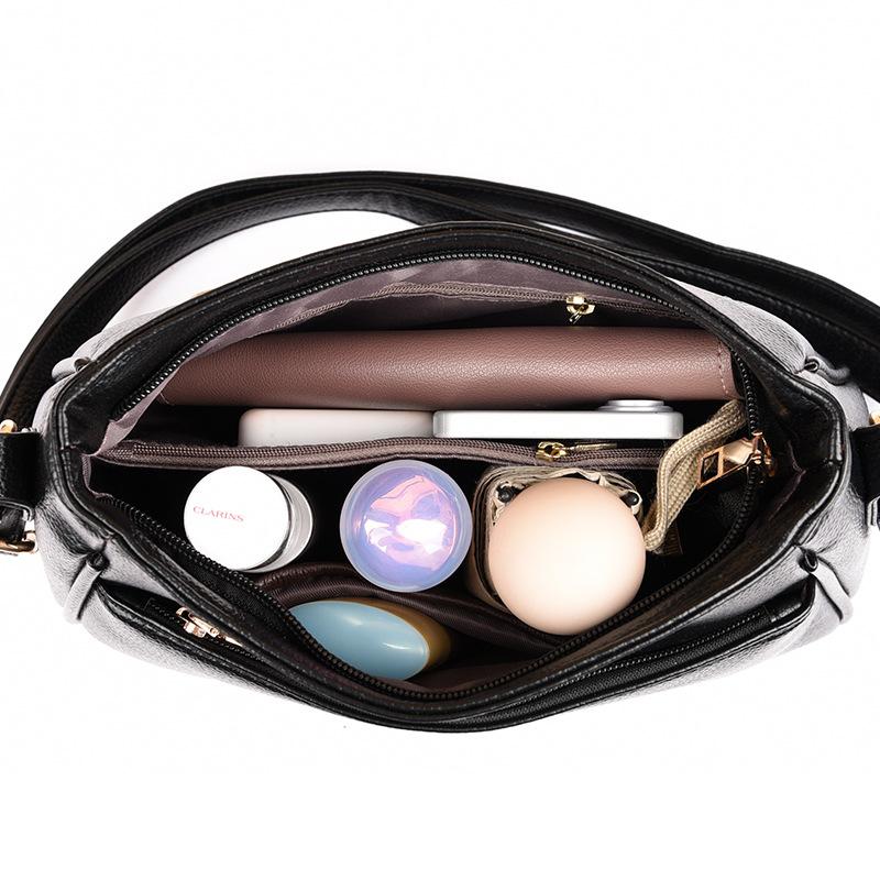 One Shoulder Crossbody Bucket Bag Women's 2025 New Spring and Summer Simple Commuting Fashion Going Out Versatile Mobile Phone Bag Women