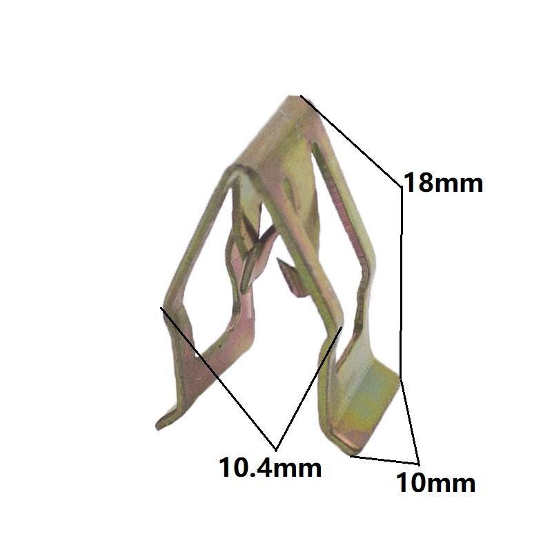 Metal Clips Retainer Instrument Panel Auto Fasteners Universal Car Radios Dashboard DVD Metal U Cord Lock Retaining Clip