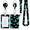 Work Office Badge Holder Fashionable Badge Holder Retractable Reel Stylish Id Card Protector for Work School Professionals Badge