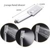 Digital Display Rainfall LED Light Shower Panel Shower Bathroom Black SPA Massage Jet With Handshower Bidet Sprayer Shower Tap