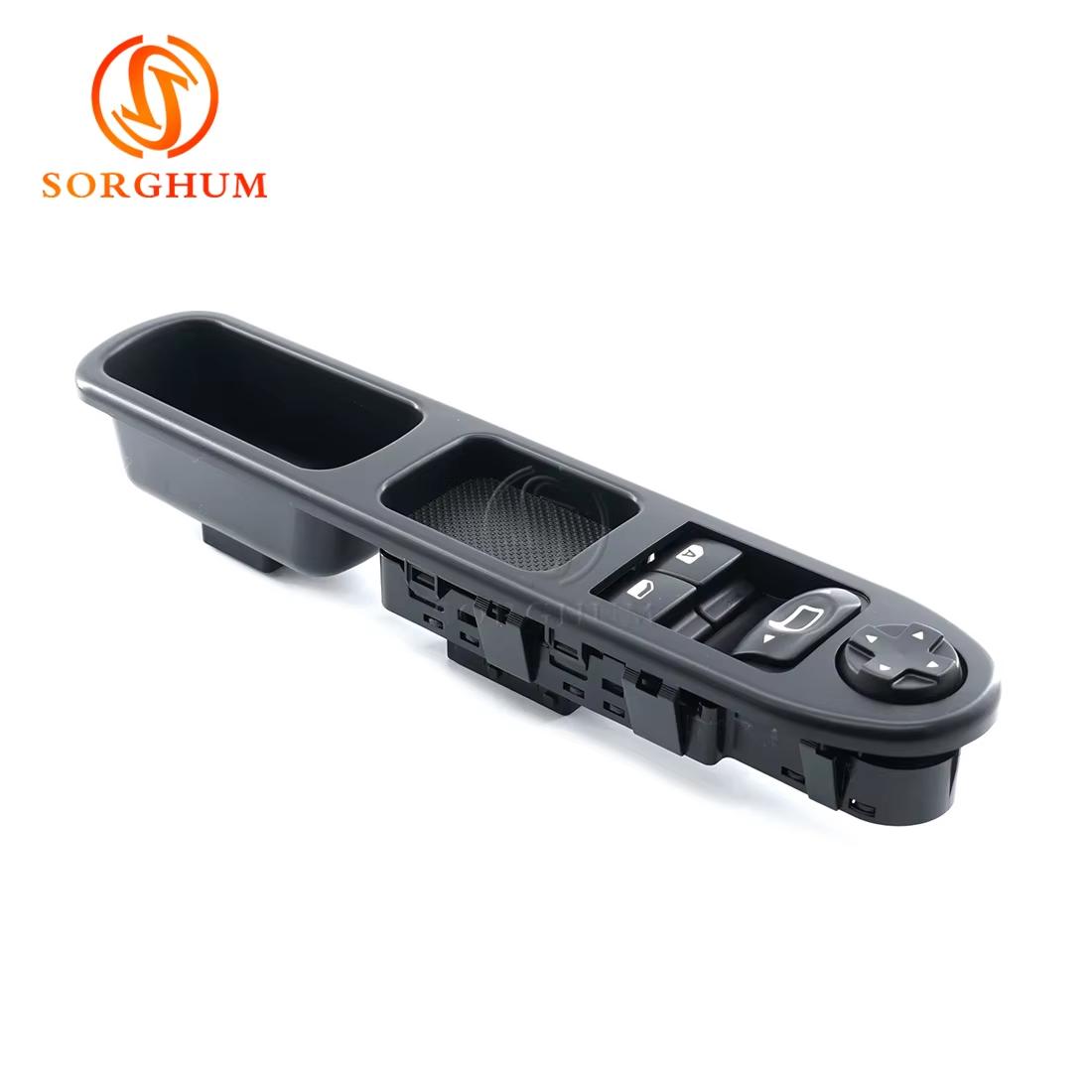 SORGHUM 9654859677 Car LHD Lifter Power Window Switch Left Driver For Peugeot 207 Citroen C3 Picasso 2007 6554QA 6554.PZ 6554.QA 9654859677