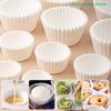 500/1000 Pièces Moule Plateau de Fête Blanc Récipients Emballages Ingraissables Support Doublures en Papier Chocolat Cuisson Muffin Gâteau Tasses Formes Moules à Cupcakes
