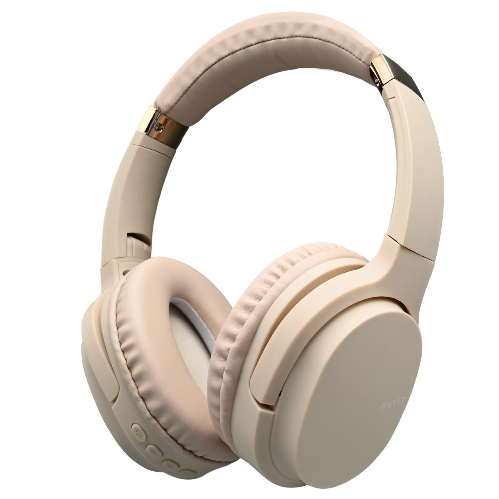 

Беспроводные наушники Bluetooth-гарнитура Наушники Тяжелый бас Android Проводные Беспроводные Автоматическое сопряжение Android Компактные Складные Смартфон Bluetooth5.4 бежевый