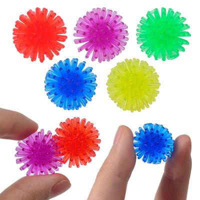 10/20 Piezas Bola Erizo De Plástico Blando De Color Juguete Pelota Masajeador de Dedos y Pies Regalos para Cumpleaños Infantil