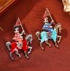 Equestrian Pin for Coat and Scarf Attachment Fashion Knight Horse Brooch Jewelry for Suits And Scarves