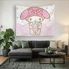 Sanrio Characters Wall Tapestry Kuromi Wall Hanging  Anime Nursery Decor Wall Room Art Decor Cinnamoroll Wall Tapestr