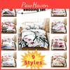 New Cross-border Chinese Style Ink Painting Digital Printing Flannel Bedding Set
