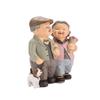 5in Grandpa Grandma Cake Making Statue Couple Anniversary Tabletop Decor  Study Desk Display Piece