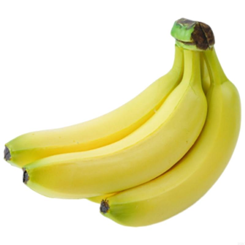 דגמי בננה מלאכותיים סימולציה ריאליסטית קישוט פירות לבית קישוט חתונה ותצוגה בחלון ראווה