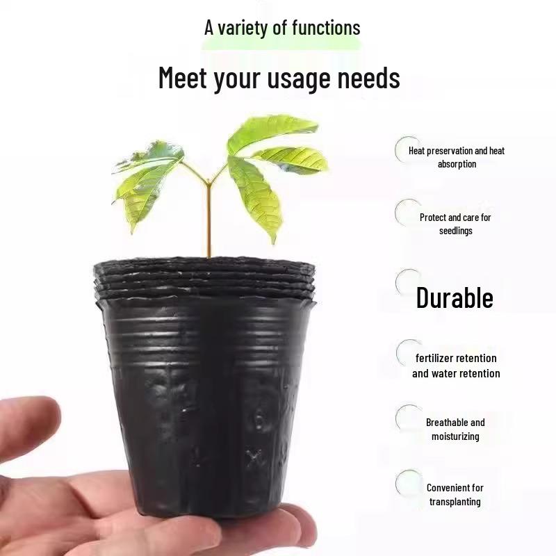 Large Disposable Thickened Plastic Seedling Pot for Planting