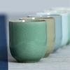 Japonský Longquan Celadon čajový šálek Kung Fu čajová sada Keramický kreativní kancelářský šálek na vodu Ručně vyráběná porcelánová čajová miska Dárkové nádobí