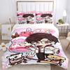 3pcs Anime Cartoon Design Comforter Set with One Quilt Cover and Two Pillowcases (No Core) - Festive Gift for Bedroom and Guest Room Decoration, Polye