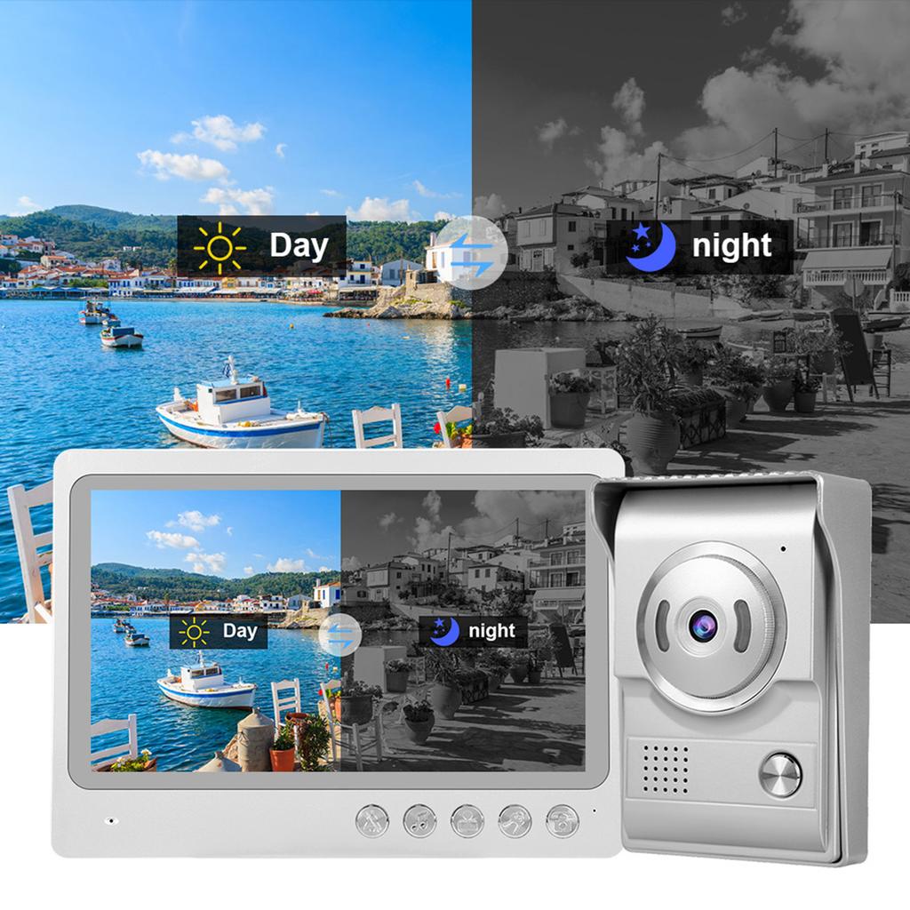 9in Wired to Wifi Video Intercom Doorbell IP55 Waterproof Night Vision Photo Shooting Recording