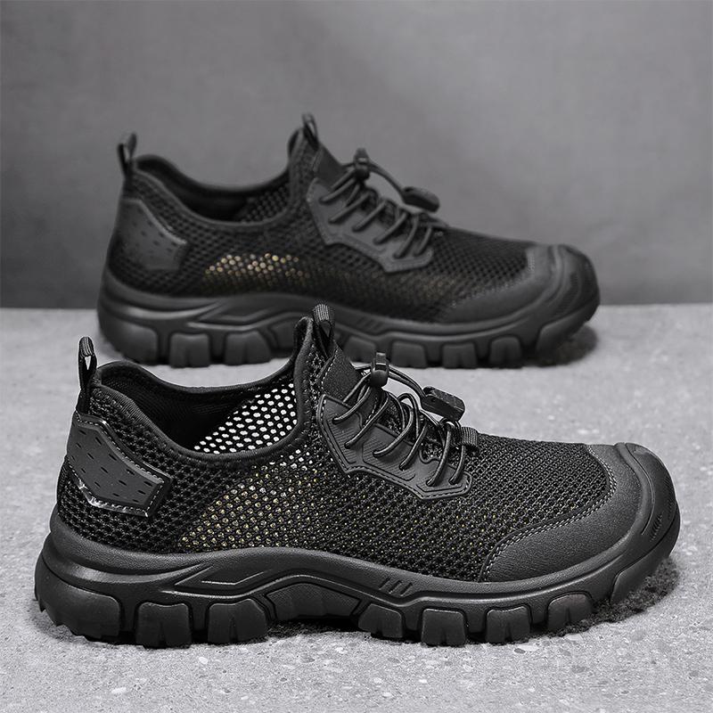 Fashion Italian Brand Breathable Men's Mesh Shoes Soft Soles Non Slip Soles Outdoor Hiking Shoes Hot Selling Men's Sports Shoes Summer