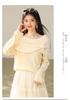 2026 Autumn Women's Wool Shawl Sweater: New Year Hollow Knit