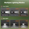 Practical LED Spotlights with Front and Side Lights, Integrated Carry Handle, USB Type C Charging, and 3 Mode for Outages and Garage Tasks