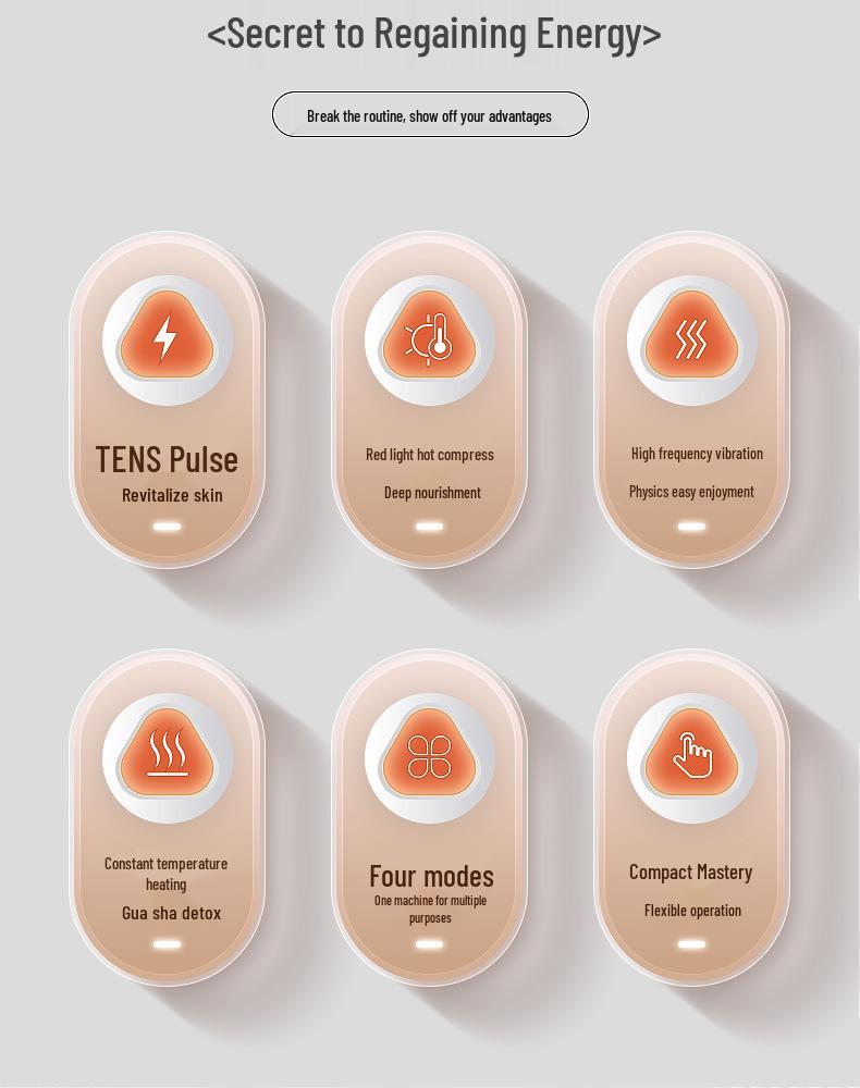 Electric Pulse Smart Gua Sha Comb for Full Body Massage and Facial Meridian Therapy