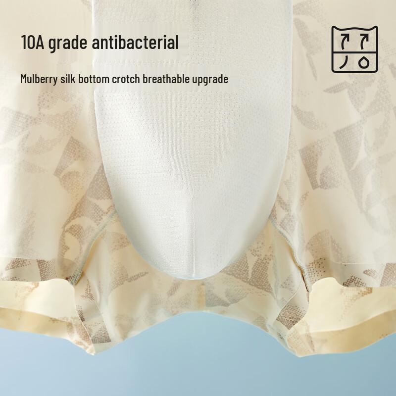 MiiOW Men's Ice Silk Traceless Boxer Briefs (3-Pack)