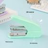 Medium-Size Effort-Saving Mini No. 10 Stapler, Macaron Color, Binds 20 Pages, Suitable for 24/6 Staples.