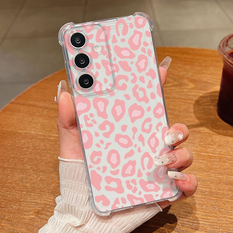 Cow Stripe Pattern Phone Case For Samsung Galaxy A57 A37 A17 A56 A16 A55 A36 A26 A15 A35 A54 A53 5G Clear Shockproof Soft Cover