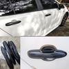 LHD Car Door Handle Cover For SEAT Cupra Leon ~2025 Gloss Black Carbon Fiber Chrome Handles Cover Stickers Accessories