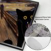 The Scream Black Cat Portrait Funny Art Canvas Painting Abstract Black Cat Posters and Prints Cuadros Wall Art for Living Room