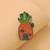 Trendy Enamel Pineapple Brooch - European & American Fashion Jewelry
