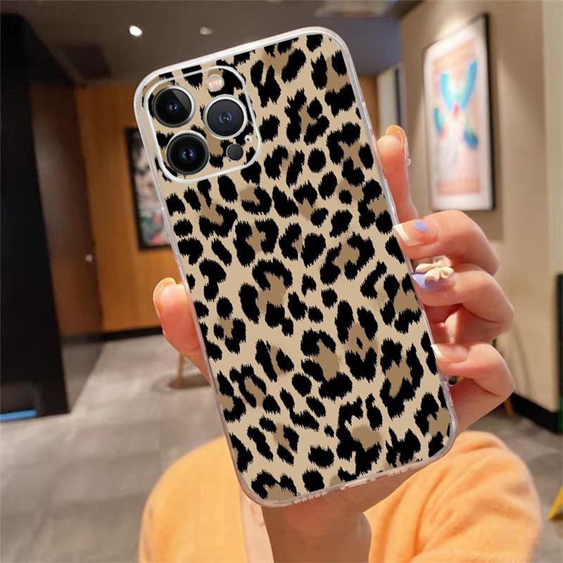 

Чехол для телефона с леопардовым принтом для iphone 15 14 Pro Max 13 12 11 Pro Max XSMax XR 12 13 mini 14 Plus iphone 15Plus