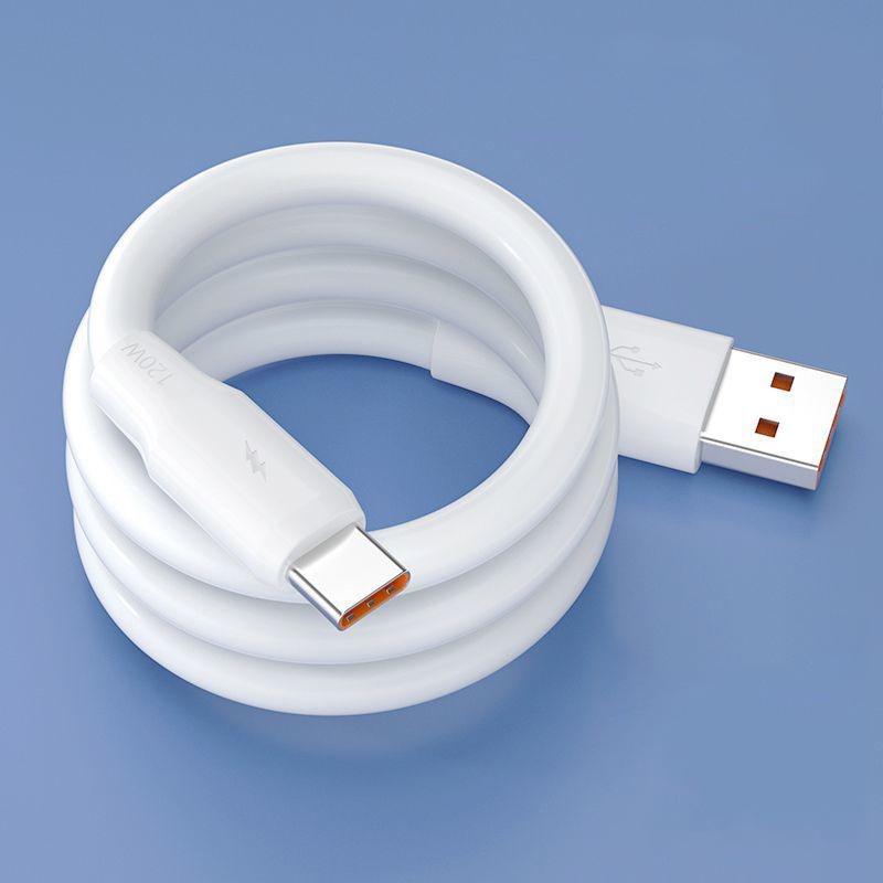 

Сверхбыстрый зарядный кабель Type-C мощностью 120 Вт для Apple, Huawei, Vivo, Oppo и Honor 6A Not Compatible with Apple Super Flash Charge