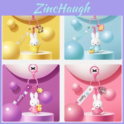 Miffy Fairy Tale Keychain With Resin Material For Student Gift And Backpack Decor