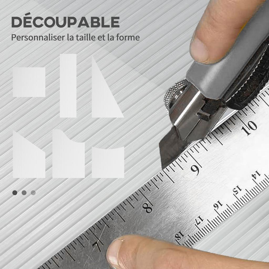 14 Pieces Polycarbonate Sheets, 121 x 61 x 0.4cm Twin-Wall Plastic Roofing Sheets, 10m² Replacement Greenhouse Panels, Waterproof and UV Protection